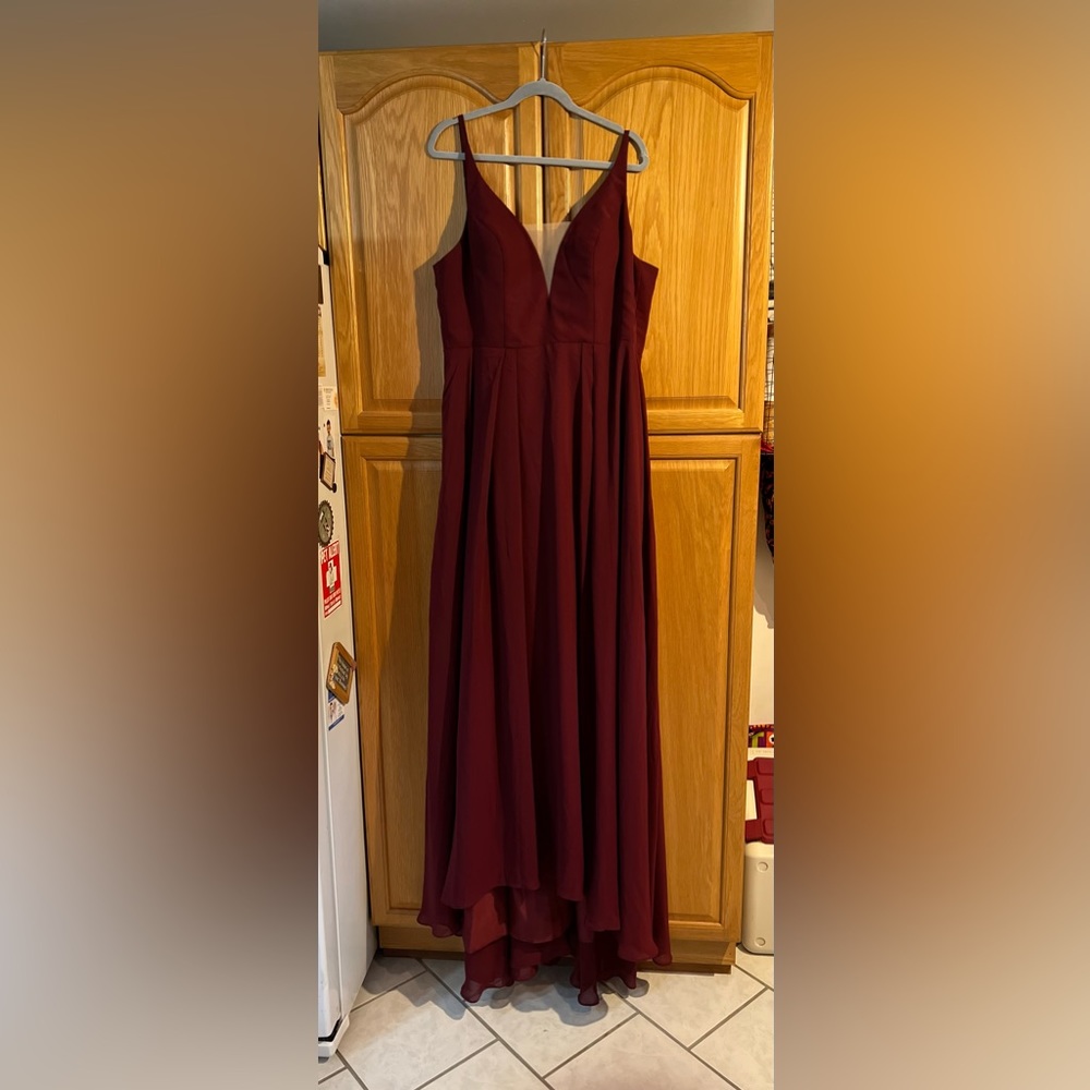 Chiffon A line long formal dress